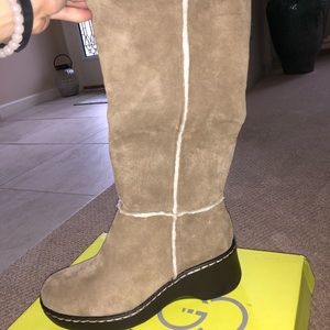 Extended Calf Suede Boots